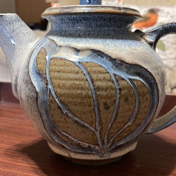 Handmade Stoneware Tea Kettle - Picture 2 of 13